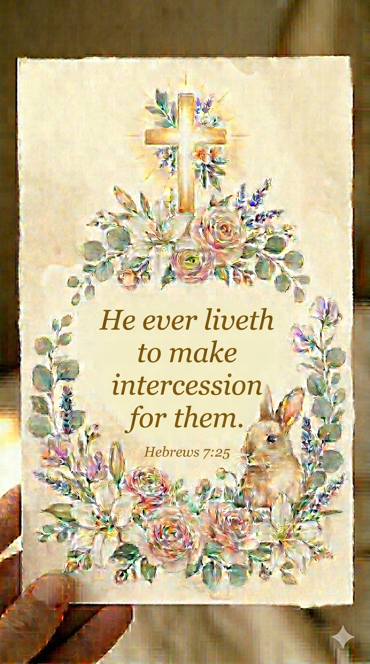 Christian Easter Cards, Vintage Floral Bible Verse, 20 PNG (Digital Download) — image 6