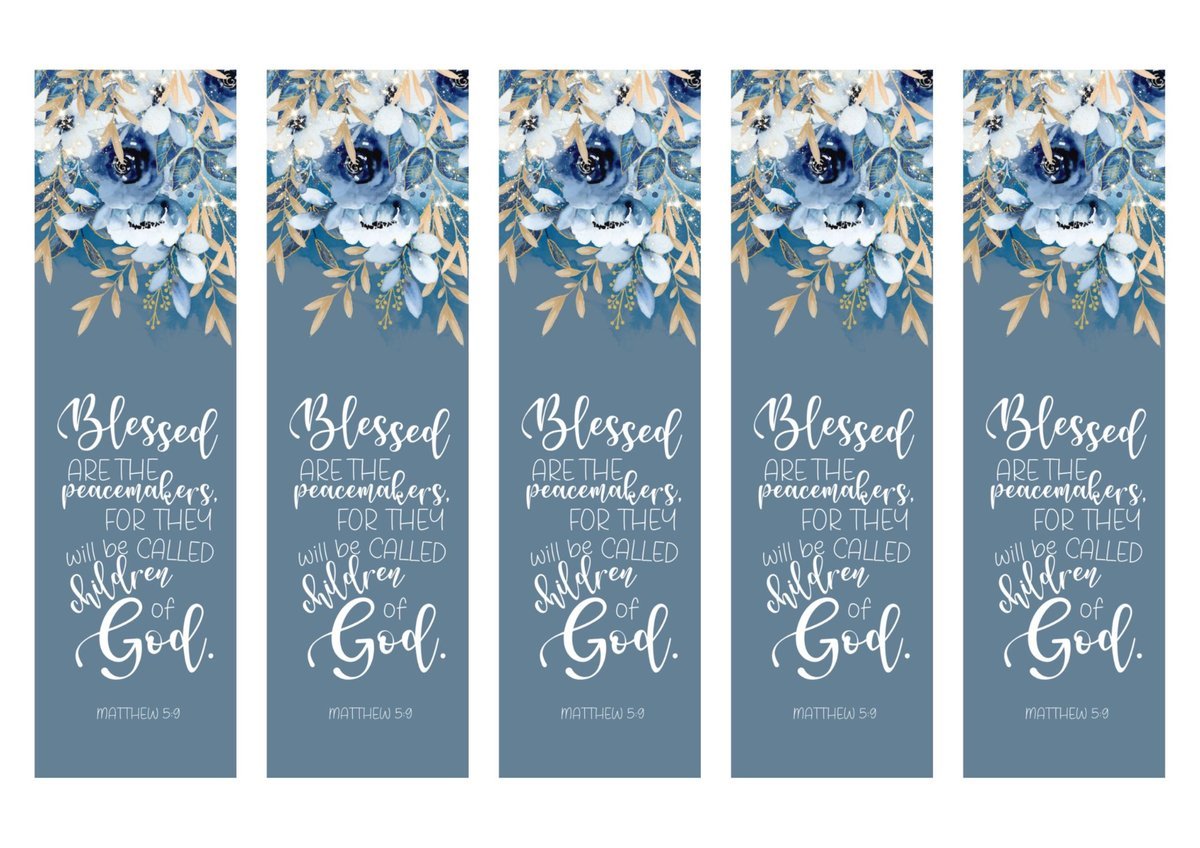 Floral Bible Verse Bookmarks | Christian Scripture Art (Digital Download) — image 2