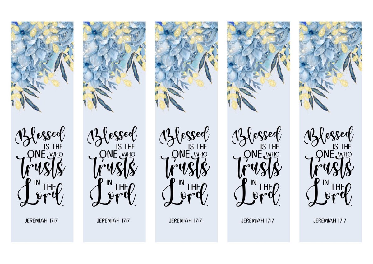Floral Bible Verse Bookmarks | Christian Scripture Art (Digital Download) — image 4