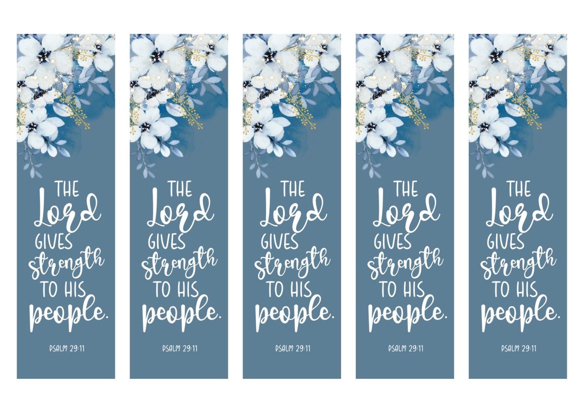 Floral Bible Verse Bookmarks | Christian Scripture Art (Digital Download) — image 5