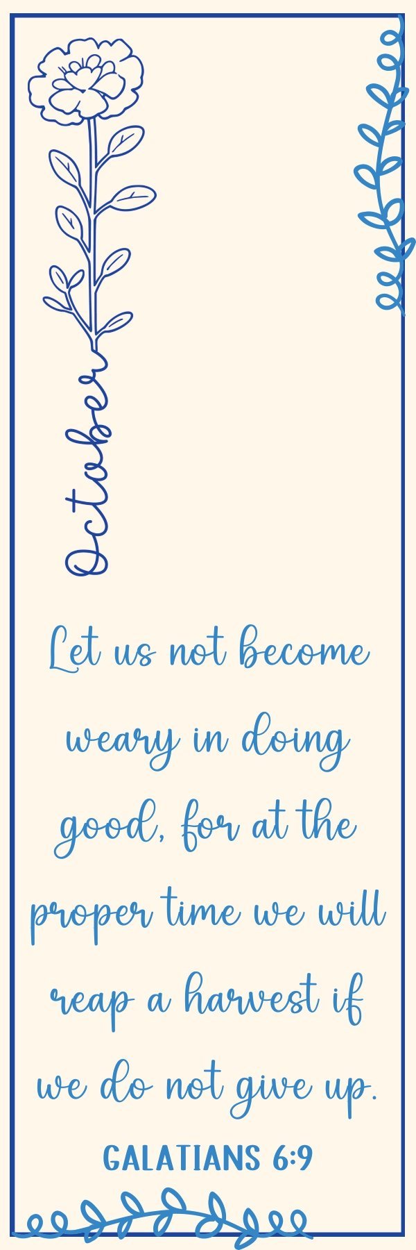 Monthly Bible Verse Bookmarks, Scripture Gift (PDF, JPG) — image 2