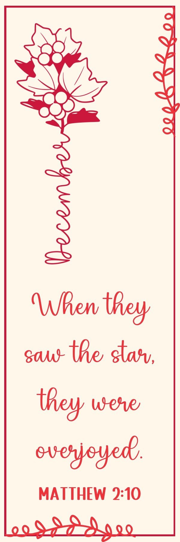 Monthly Bible Verse Bookmarks, Scripture Gift (PDF, JPG) — image 4