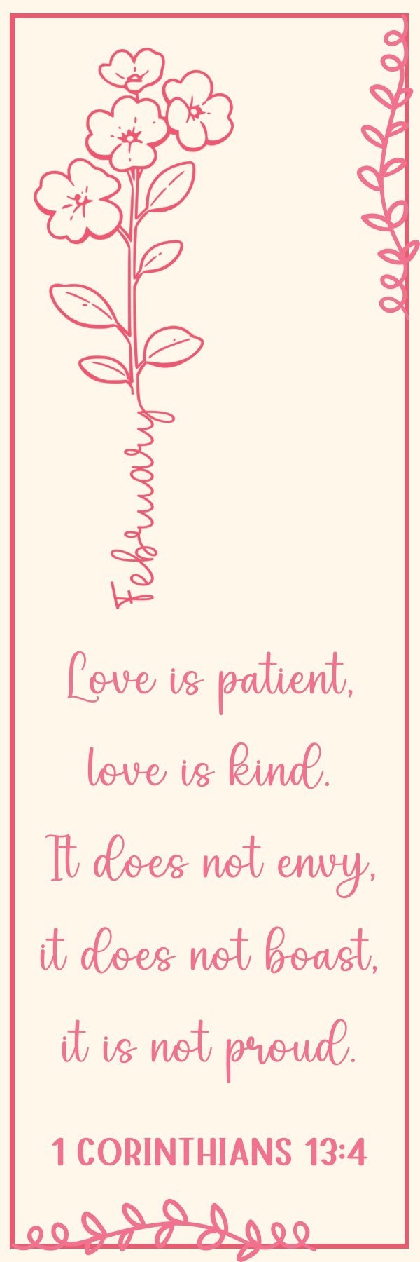 Monthly Bible Verse Bookmarks, Scripture Gift (PDF, JPG) — image 5