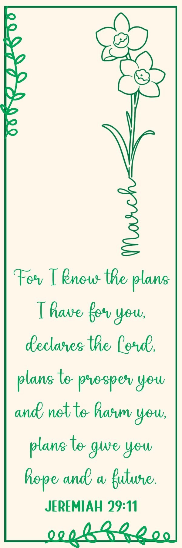 Monthly Bible Verse Bookmarks, Scripture Gift (PDF, JPG) — image 6