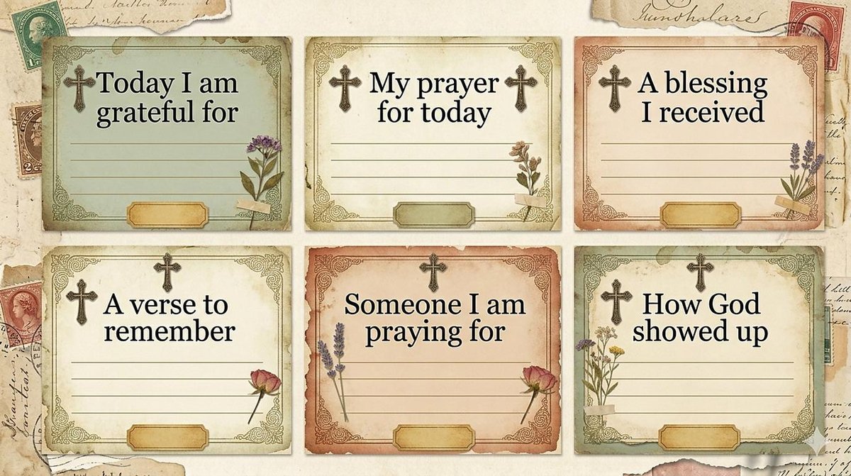 Vintage Christian Ephemera Kit | KJV Scripture Cards, Tags, Pockets (Digital Download) — image 5
