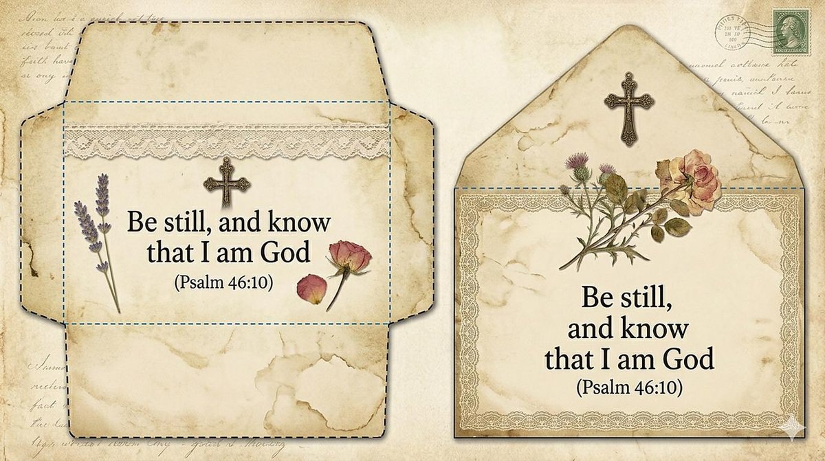 Vintage Christian Ephemera Kit | KJV Scripture Cards, Tags, Pockets (Digital Download) — image 7
