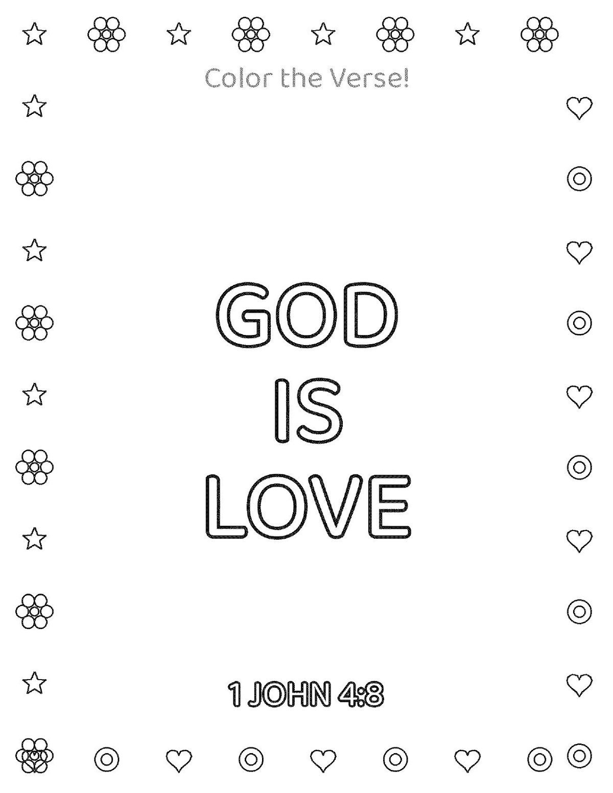 Bible Verse Coloring Pages for Kids, 40 Printable Scripture Sheets (PDF Download) — image 2