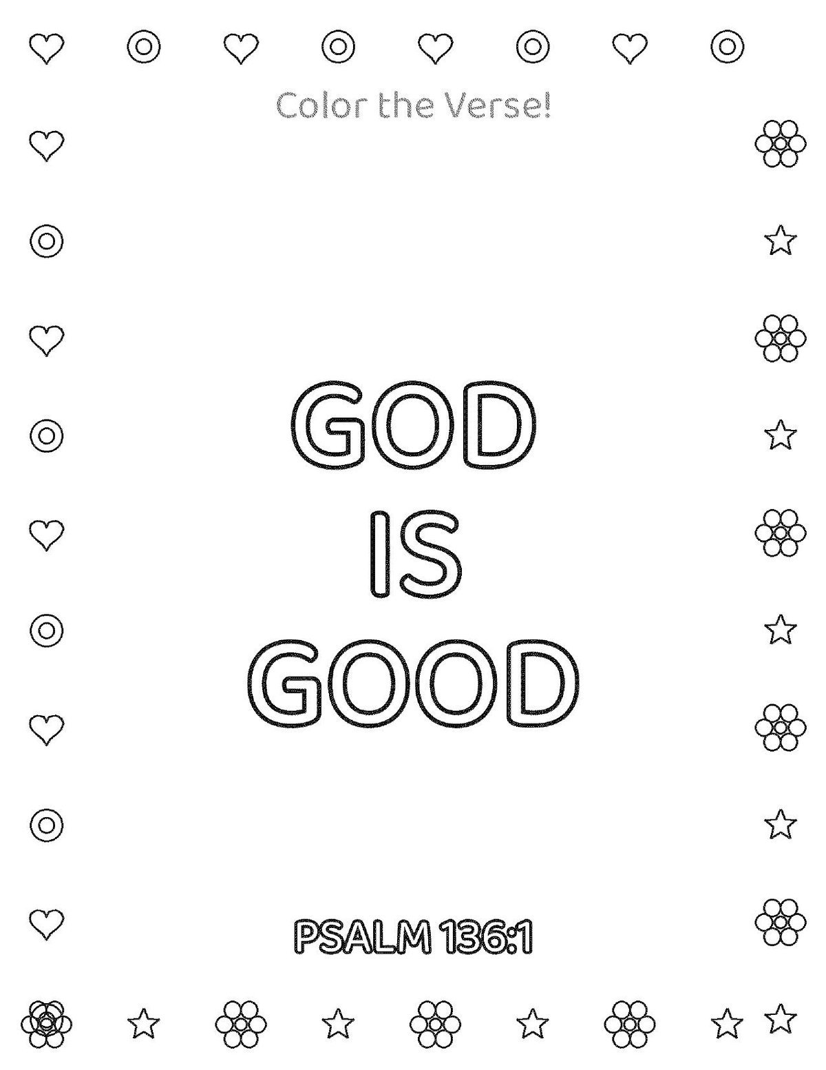 Bible Verse Coloring Pages for Kids, 40 Printable Scripture Sheets (PDF Download) — image 3