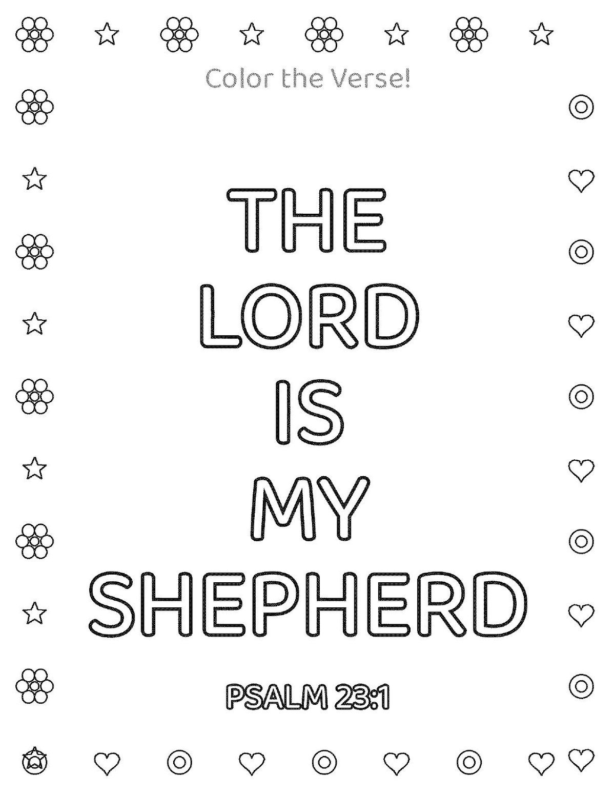 Bible Verse Coloring Pages for Kids, 40 Printable Scripture Sheets (PDF Download) — image 4