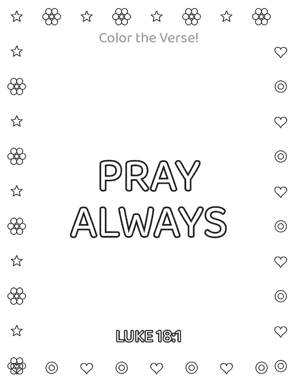 Bible Verse Coloring Pages for Kids, 40 Printable Scripture Sheets (PDF Download) — image 6