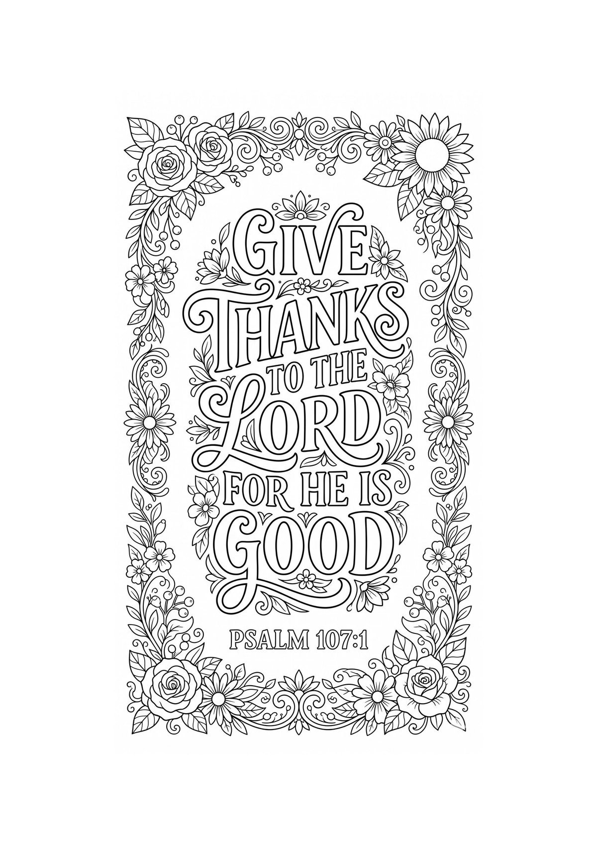 Bible Verse Coloring Pages Set, Scripture Coloring Book for Kids Adults (PDF Download) — image 5