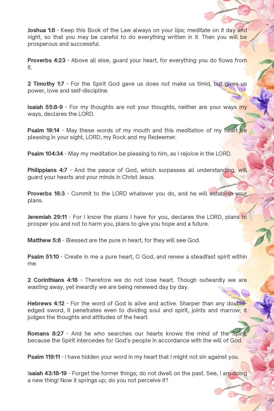 Christian Prayer and Reflection Journal, Bible Study, Devotional (PDF) — image 4