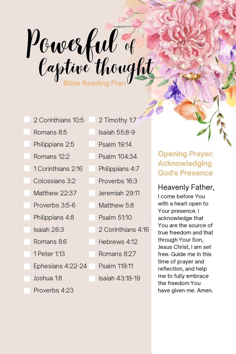 Christian Prayer and Reflection Journal, Bible Study, Devotional (PDF) — image 5