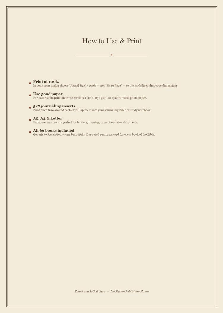 Holy Bible Illustrated | All 66 Books Summary Cards Printable | Old & New Testament Bible Study Inserts | Christian Journaling PDF — image 3