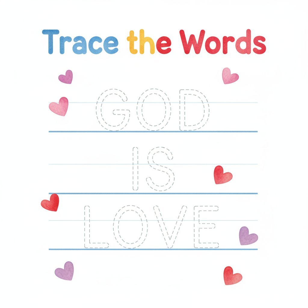 Bible Activity Book for Kids Printable, Christian Coloring Pages, Sunday School Activities, Kids Bible Workbook, Faith Mazes & Tracing — image 8