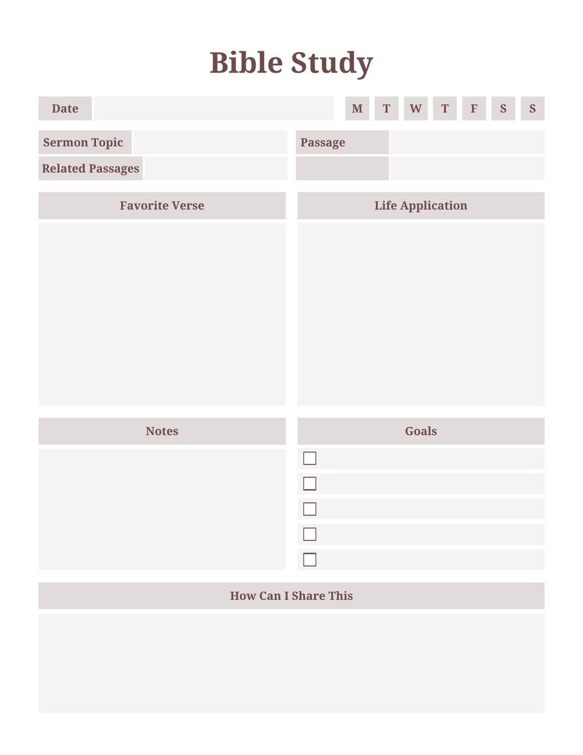 Bible Study Journal PDF | Christian Digital Planner for Goodnotes and iPad | Prayer & Scripture Journal | Printable Faith Journal — image 5