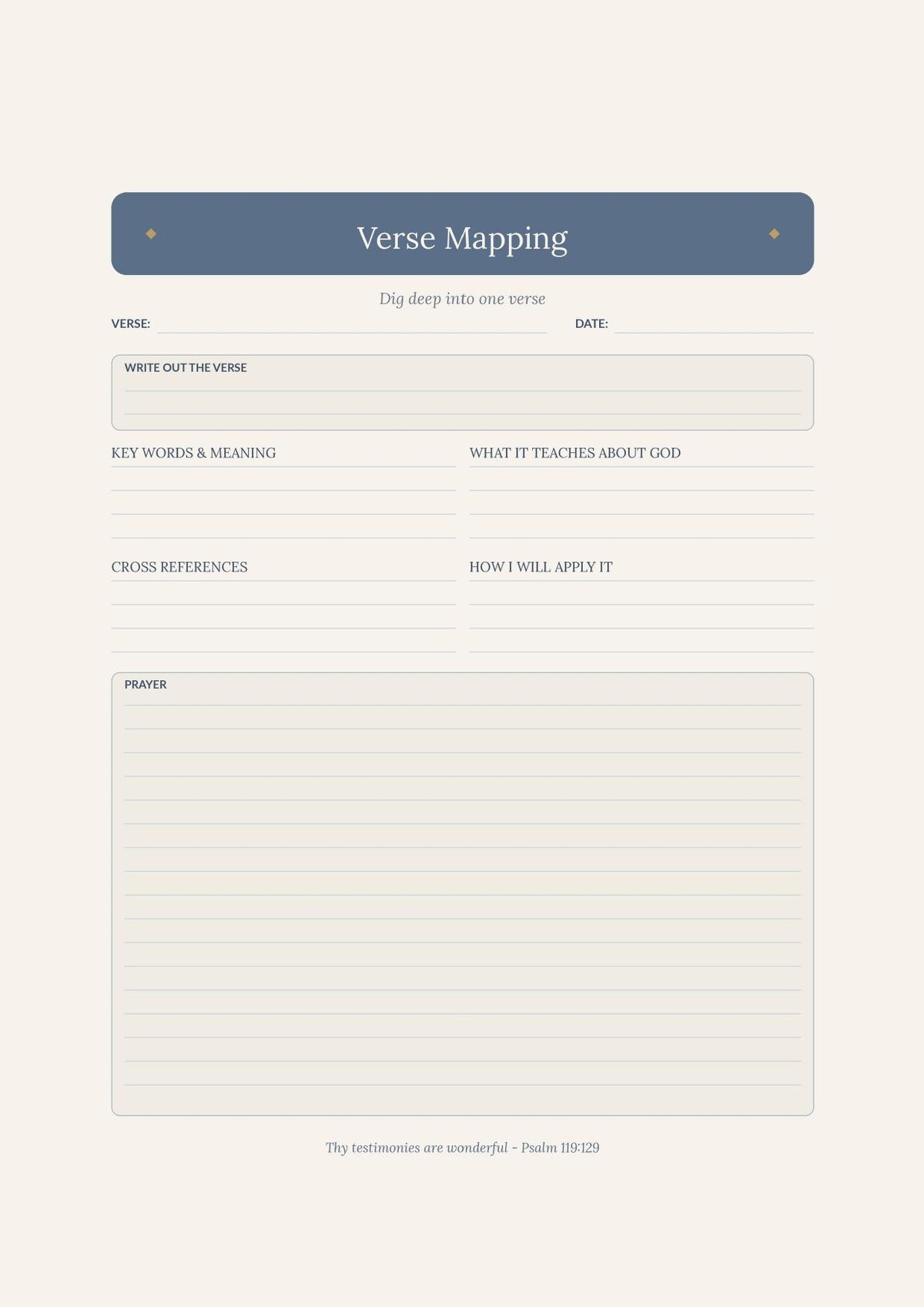 Bible Verse Mapping & Sermon Notes Workbook (Digital Download) — image 2