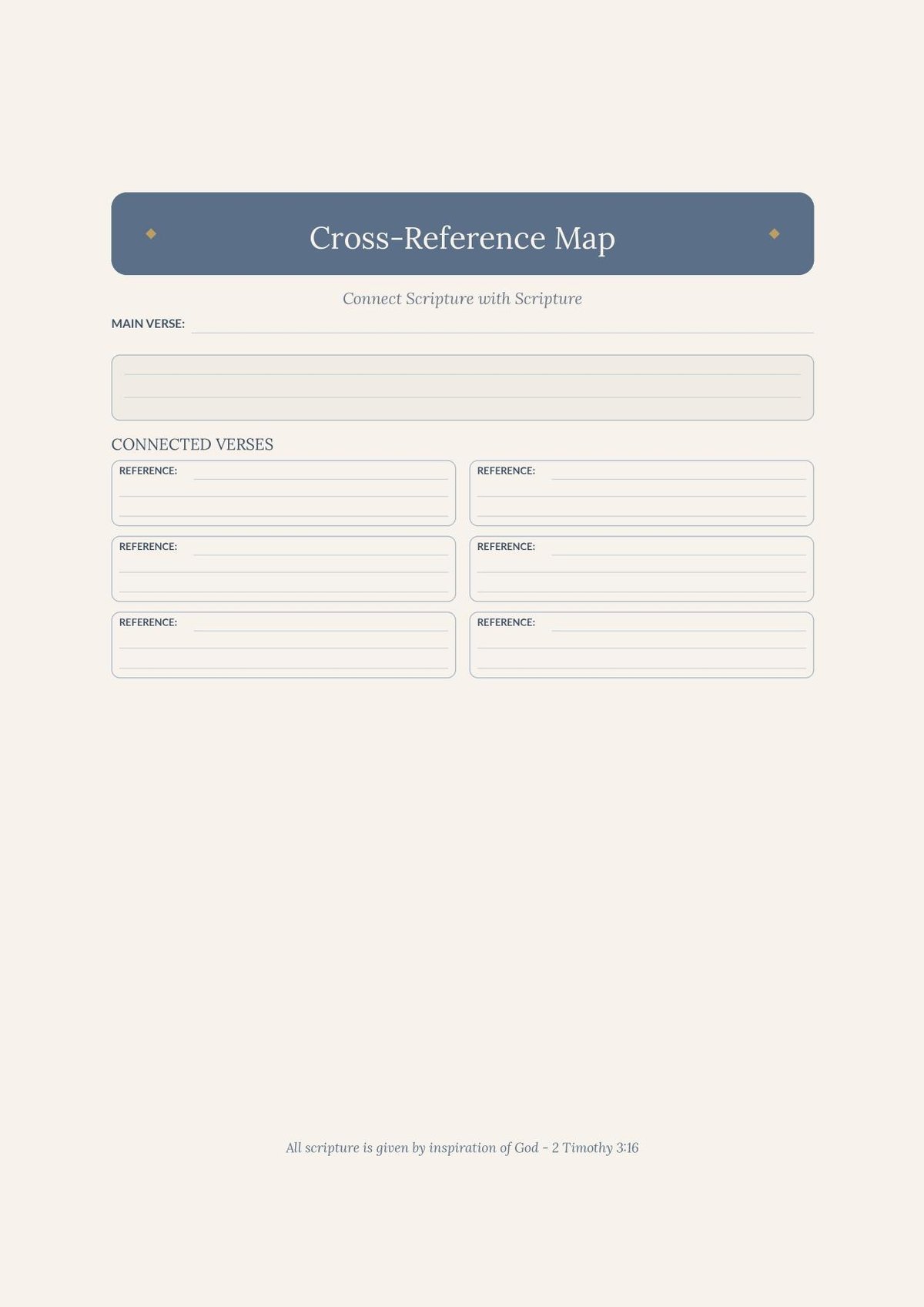 Bible Verse Mapping & Sermon Notes Workbook (Digital Download) — image 6
