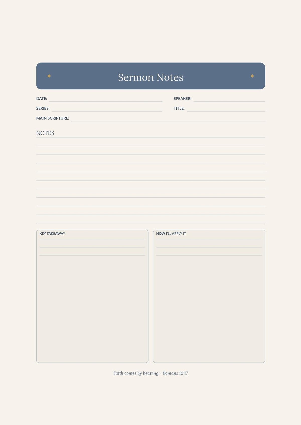 Bible Verse Mapping & Sermon Notes Workbook (Digital Download) — image 7