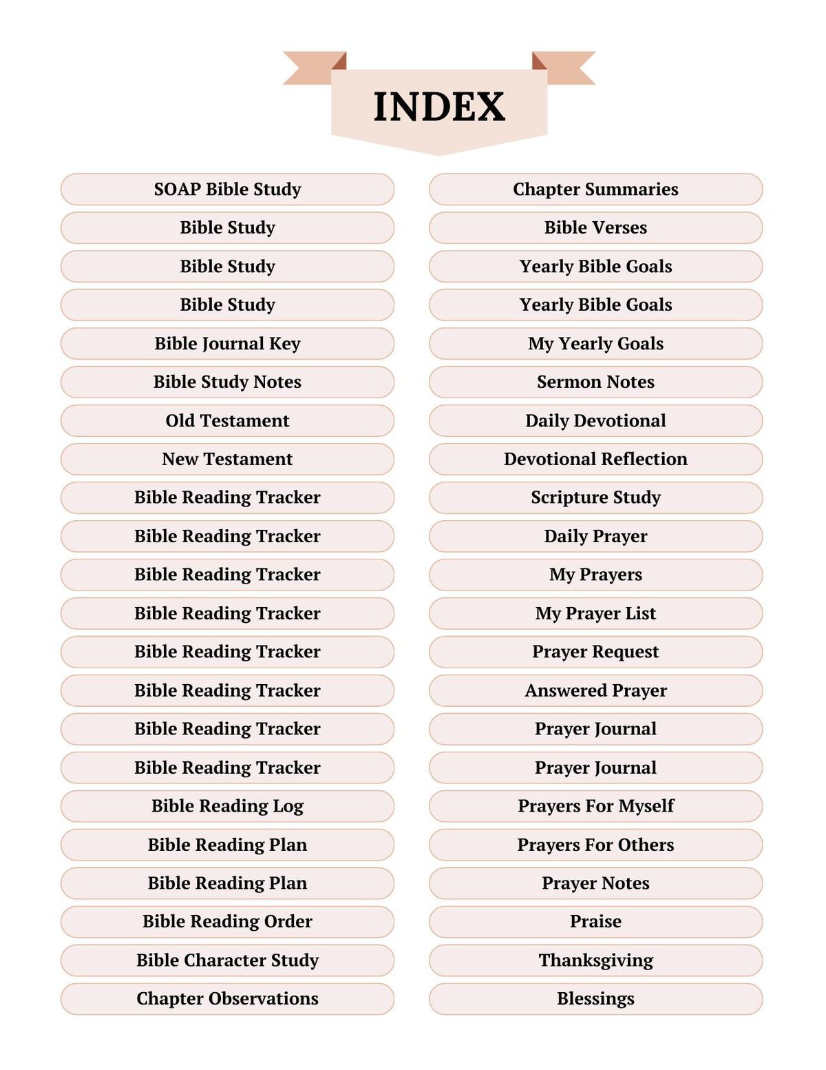 Faith Digital Planner, Bible Study, Prayer Journal (PDF) — image 2