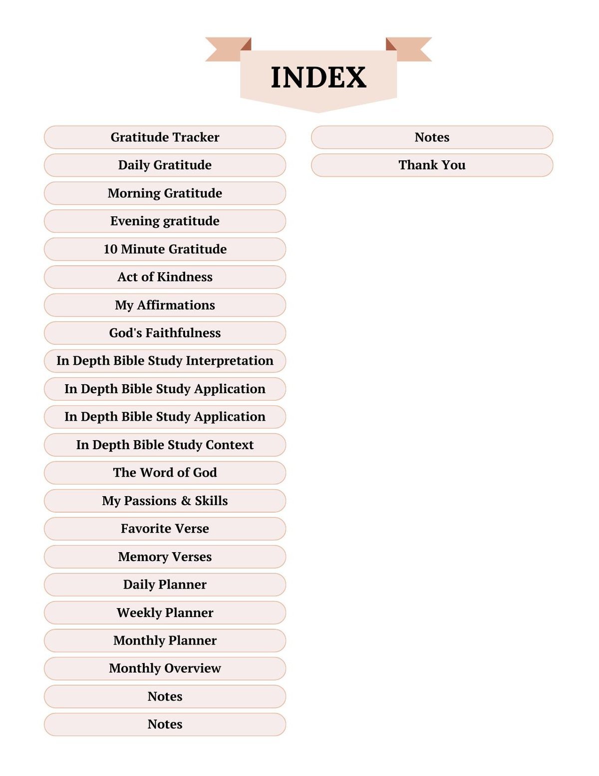 Faith Digital Planner, Bible Study, Prayer Journal (PDF) — image 3
