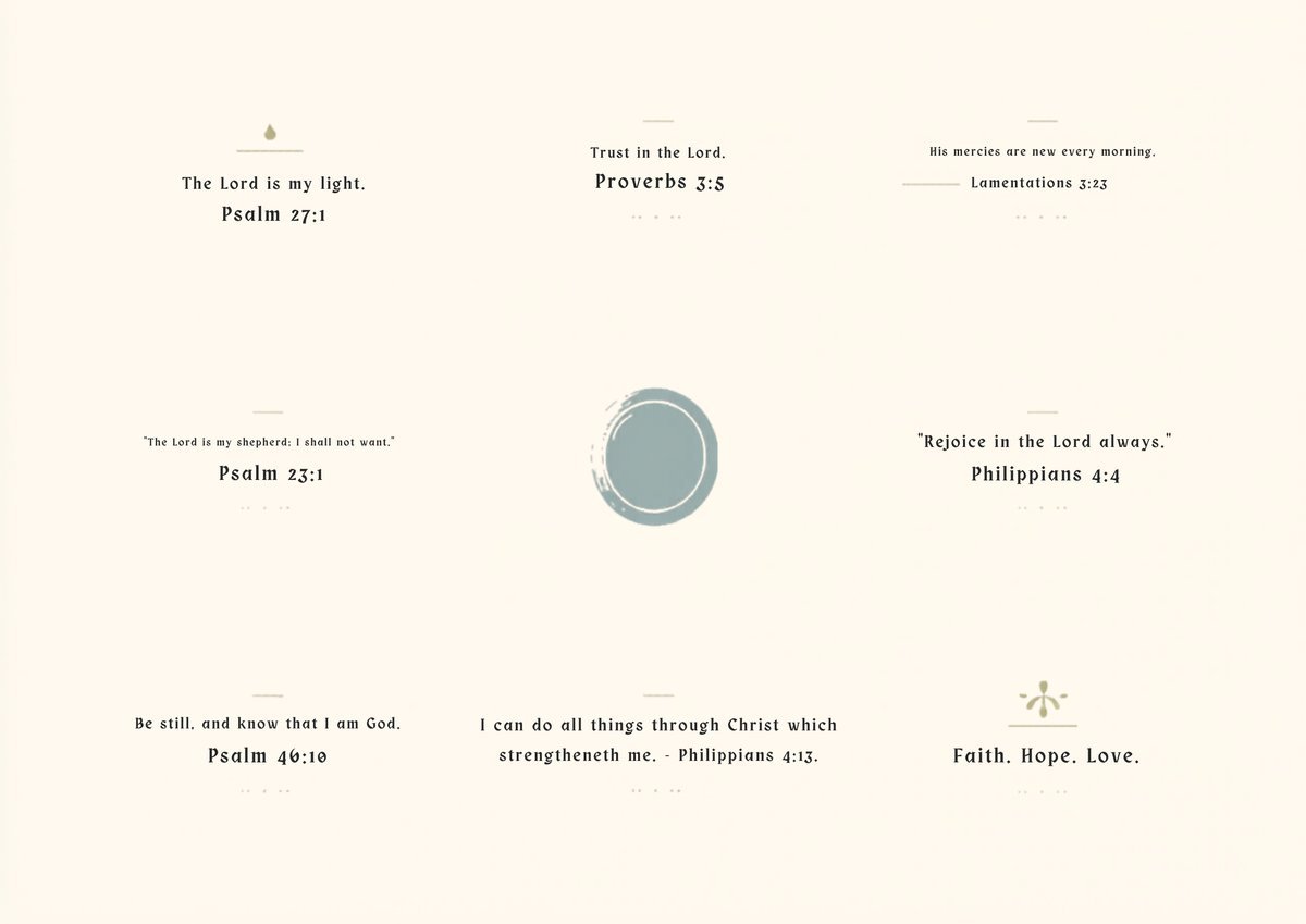 Minimalist KJV Scripture Cards | Set of 4 Printable Bible Journaling (Digital Download)