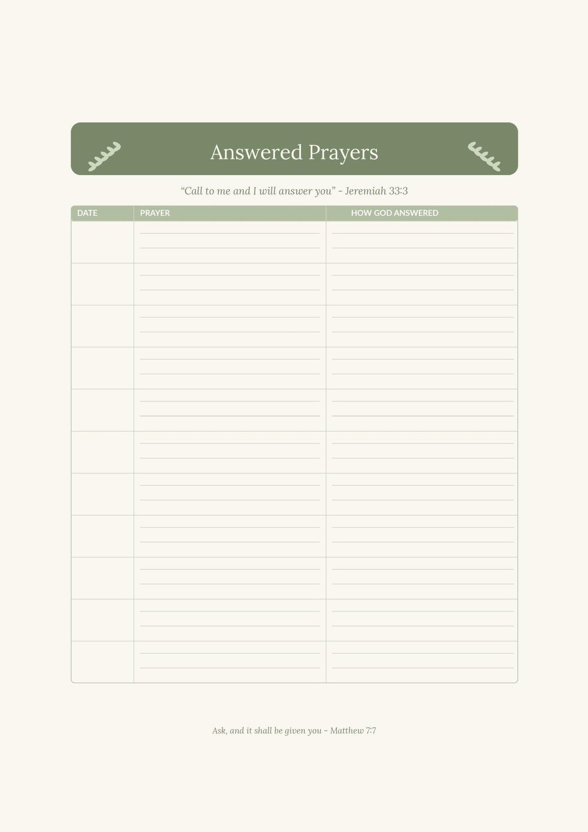 Printable Prayer Journal, Bible Study Kit, SOAP Devotion, Sermon Notes (PDF Download) — image 8